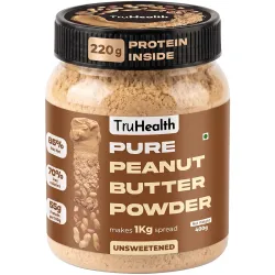 TruHealth Pure Peanut Butter Powder - Unsweetened | makes 1kg spread