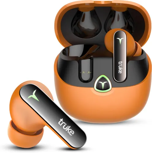 Image of truke BTG Flex True Wireless Earbuds Sunset Orange
