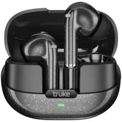 truke New Launch Buds Aura True Wireless in Ear Earbuds with 70Hrs of Playtime and Fast Charging Ear Buds, 13mm Titanium