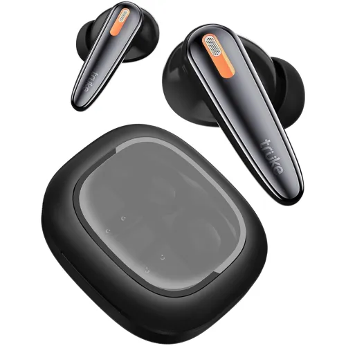 Image of truke Crystal Bass TWS Earbuds (70H Playtime, 40ms Low Latency, Black)