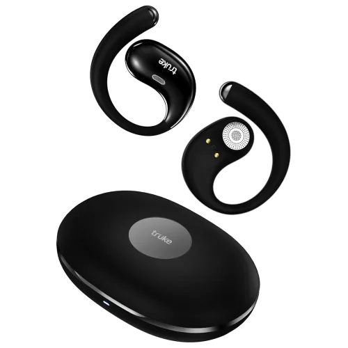 Image of truke ResonanceX Open Ear Wireless Earbuds (Ash Black)