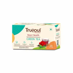 TruSoul By Baidyanath Natural Herbal Heart and Health Green Tea, Beneficial Properties of Hibiscus and Clove, Supports a