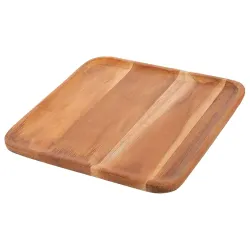 TRUST ROX Wooden Serving Tray Multipurpose Tray Decoration & Storage Tray Present Item Tea Table or Kitchen Wooden Food 