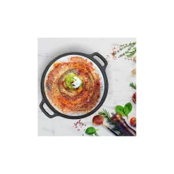 TRUSTARA Cast Iron Dosa Tawa 29cm