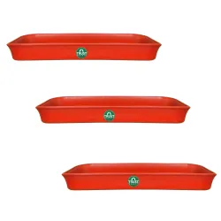 TrustBasket 10 Rectangular Plant Saucer (3pc)