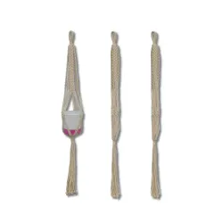 TrustBasket Athena Macrame Hanger Set of 3