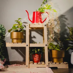 TrustBasket Classic Plant Stand | Plant Stands for Outdoor Balcony Wooden