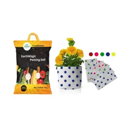 TrustBasket Enriched Organic Earth Magic Potting Plants 