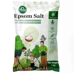 TrustBasket Epsom Salt for plants (1 KG) | Contains Magnesium Sulfur | Water Soluble Plant Fertilizer | Prevents yellowi