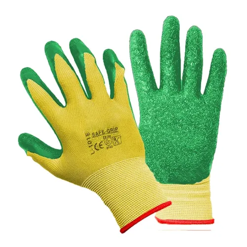 Image of TrustBasket Gardening Gloves - Ergonomically Designed, Breathable Material, Crinkle Finish for Superior Grip, Polyester 