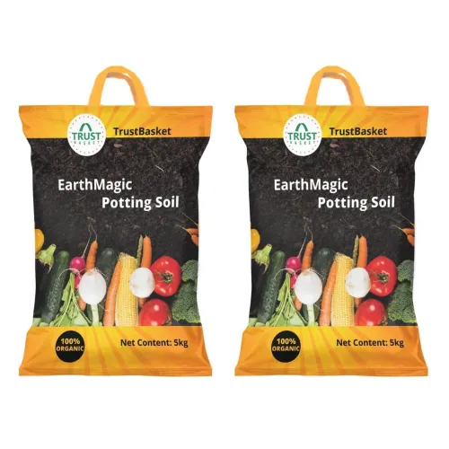 Image of TrustBasket Organic Potting Soil 5kg (Pack of 2)
