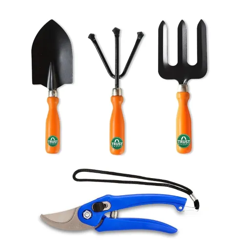 Image of TrustBasket Set of 4 Gardening Tools Combo