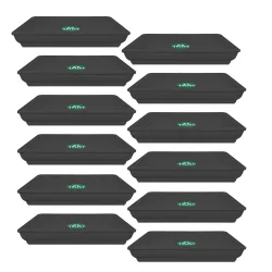 TrustBasket UV Treated Square Bottom Tray(Plate /Saucer) Suitable for 8 inch Square Plastic Pot - Black Color - Set of 1