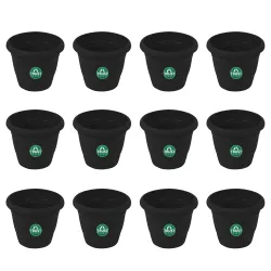TrustBasket UV Treated Plastic Round Pot (6 Inches) 