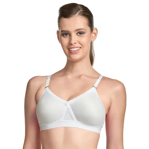 Image of TRYLO Women's Cotton Solid Regular Fit Bra