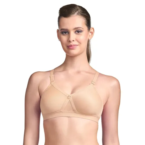 Image of TRYLO Women's Cotton Solid Regular Fit Bra