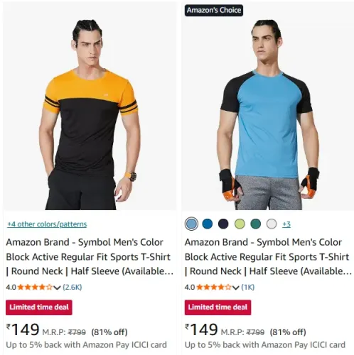 Image of T-Shirts at minimum 81% Discount