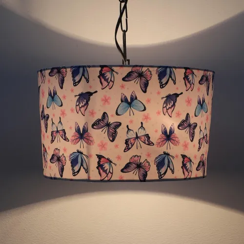 Image of tu casa Butterfly Print Glow Pendant Light