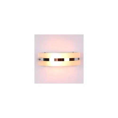 Image of tu casa Crome Glass Shade Bathroom Wall Light