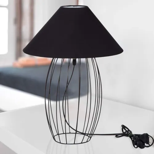 Image of Tu Casa Designer Black Table Lamp (TB-09)