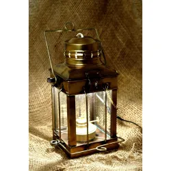 Tu Casa Designer Antique Brass Table Lamps