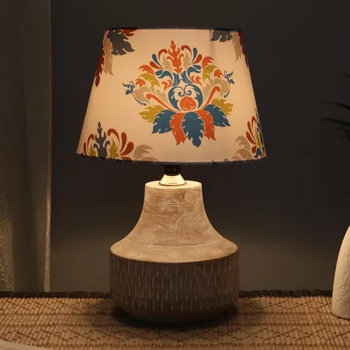 Image of tu casa Elegent Mangowood Table Lamp 