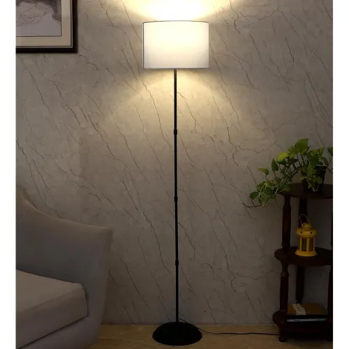 Image of Tu Casa Foldable Metal Floor Lamp with Sky Blue Shade – 57