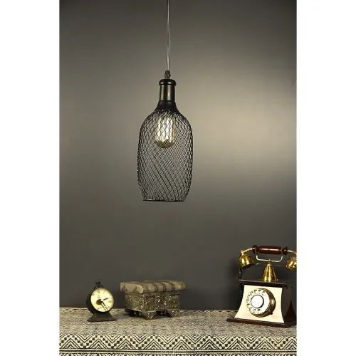 Image of Tu Casa HG-15 Bottle Shape Metal mesh pendent