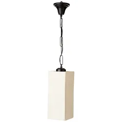tu casa Hhiute Cotton Flex Shade with Black Metal-Iron Base Hanging Lamps