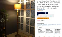 tu casa Mango Wood Floor Lamps