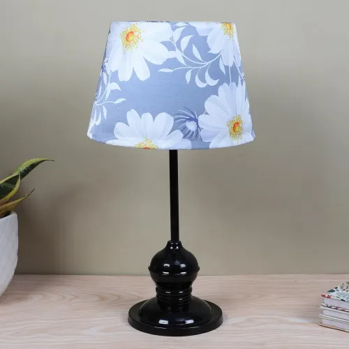 Image of tu casa Sleek Spark Black Metal Table Lamp for Home Decoration, Bedroom