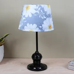 tu casa Sleek Spark Black Metal Table Lamp for Home Decoration, Bedroom