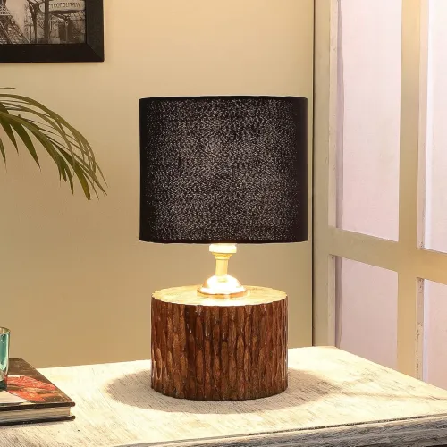 Image of tu casa Table Lamps with Mango Wood Base