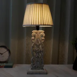 tu casa Wooden Rustic Table Lamp