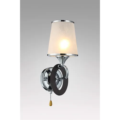 Image of Tu Casa Chrome Finish with on/Off Chain Glass Wall LightSL2231 (Bulb not Included)