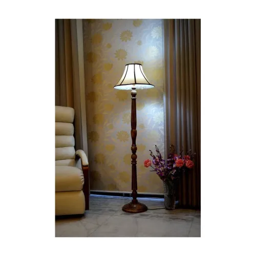 Image of tu casa Floor Lamps for Living Room Corner | Lamps | Home Decor Items for Bedroom | Lamps for Bedroom | Table Lamps for 