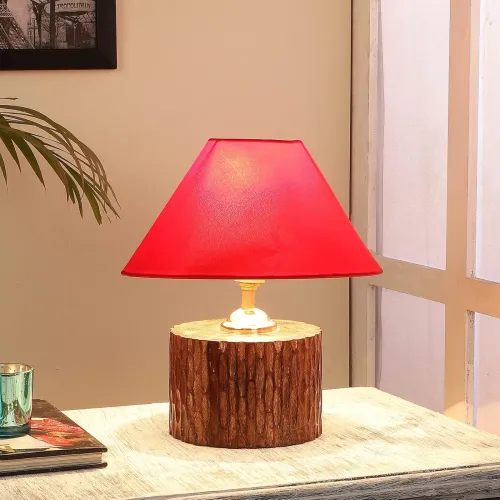 Image of tu casa Table Lamp with Mango Wood Base