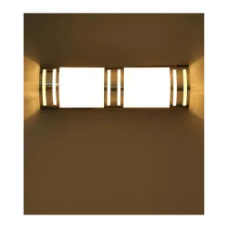 tu casa Whiotto Cotton Shade with White Metal-Iron Base Wall Light
