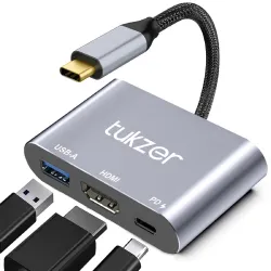 Tukzer 3-in-1 USB Type C to HDMI Adapter