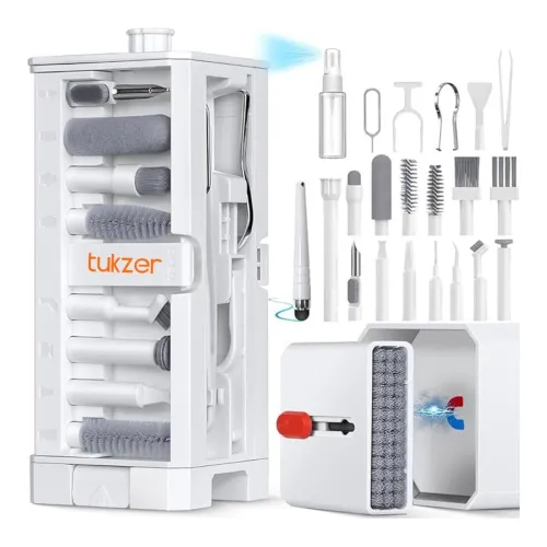 Image of Tukzer 32-in-1 Gadget Cleaning Kit with SD Slot (White)