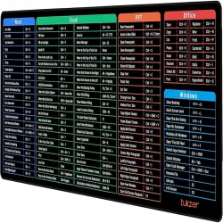 Tukzer Extended Gaming Mouse Pad/Desk Mat with Windows & Office Excel Shortcuts