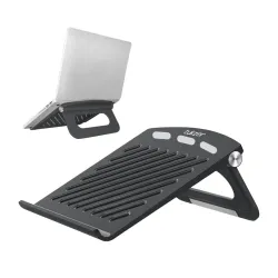 Tukzer Foldable Laptop & Tablet Stand Riser for Laptop / MacBook / Notebook Up to 15.6-Inches, with Multi-Angle Adjustme