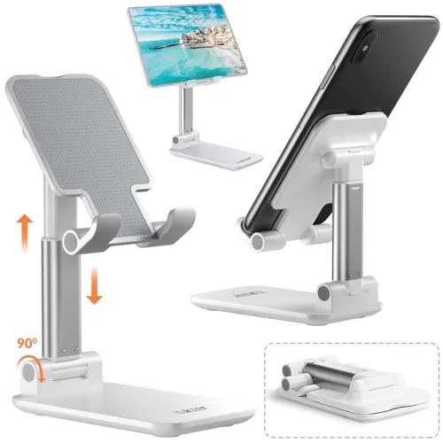 Image of Tukzer Fully Foldable Tabletop Desktop Tablet Mobile Stand Holder