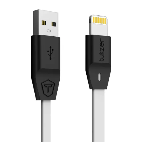 Image of Tukzer Lightning Cable 8 Pin - Apple MFi Certified - 2.4Amp Fast Charge (White- 3.2 feet) (TZ-CS-103-WHITE-N)