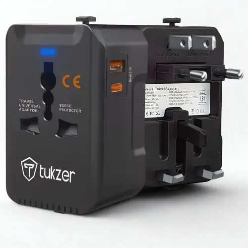 Image of Tukzer Universal Travel Adapter 20W Type C PD USB Charging
