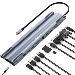 Tukzer USB C to 12 in 1 HUB