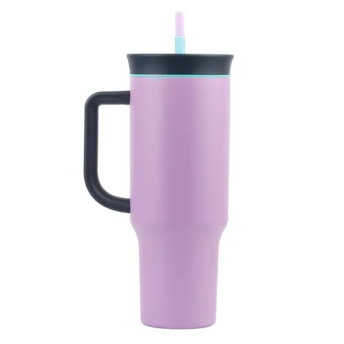 Image of Tumbler with lid and Straw 1200ML Cup Stainless Steel Vacuum Insulated Tumbler