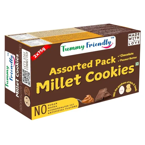 Image of TummyFriendly Foods Millet Cookies 2X75 grams