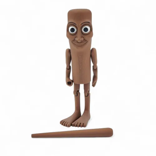 Image of Tung Tung Tung Sahur Action Figure