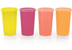 Tupperware Plastic Tumbler - 340 ml, 4 Pieces